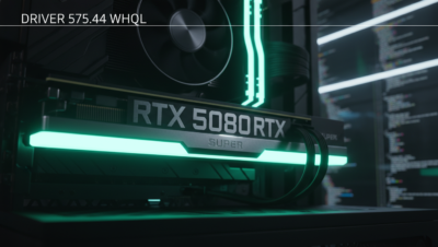 Prueba de rendimiento del Driver NVIDIA 575.44 en una tarjeta RTX 5080 para MundoCrunch.