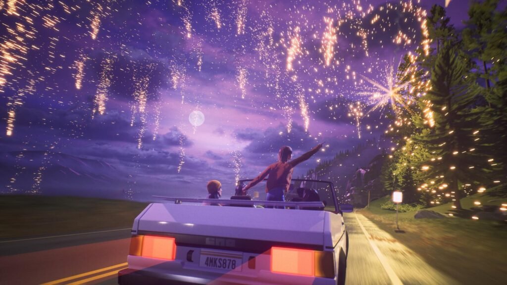 Escena cinematográfica nocturna inspirada en Mixtape
